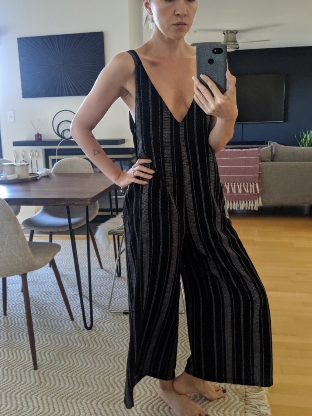 Black Wide-Leg Jumpsuit